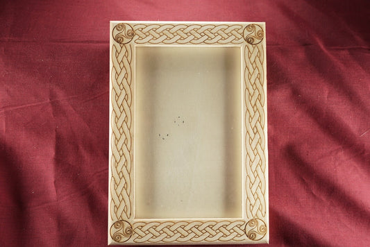 Celtic Triskelion Picture Frame 7" x 5" with a 3 1/8" x 5 1/8" Photo Space