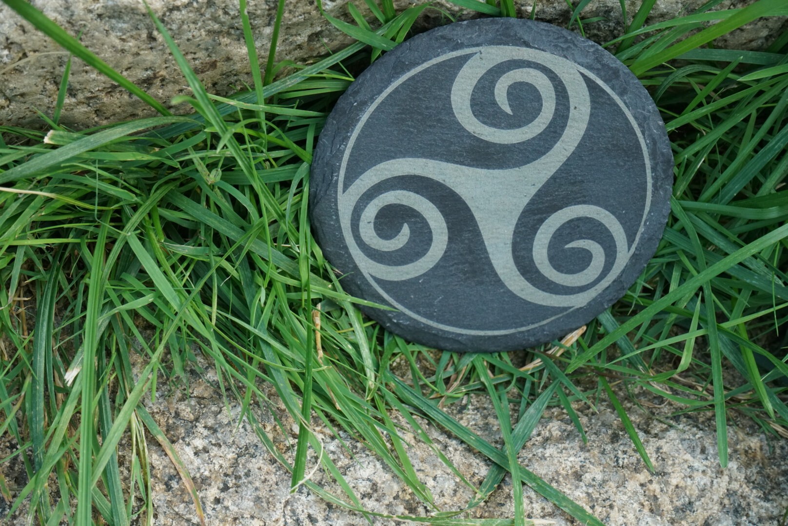 Celtic Triskelion slate coasters