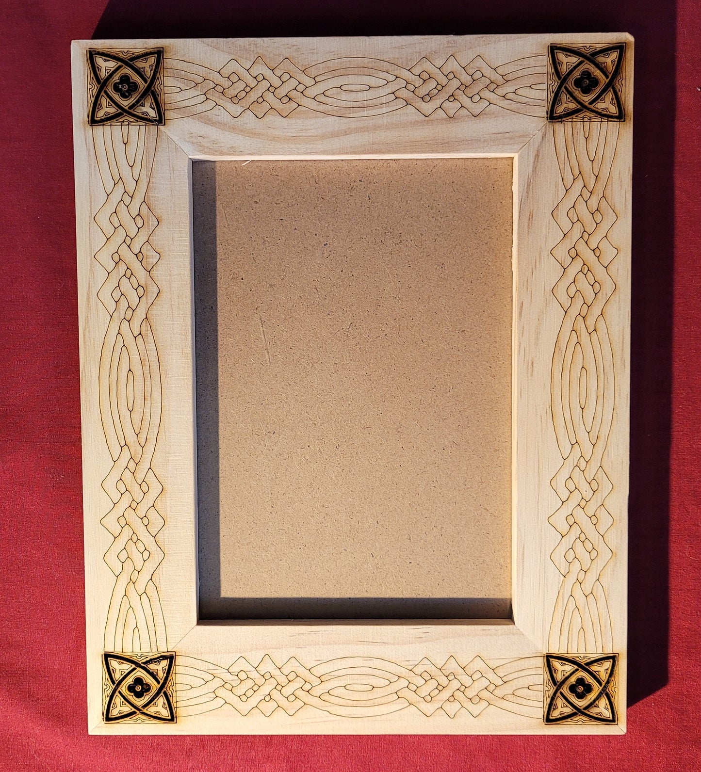 Celtic Flower Picture Frame (5"x7" photo space )